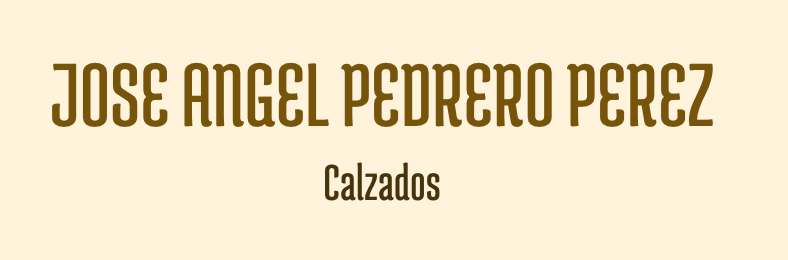 José Ángel Pedrero Pérez Calzados